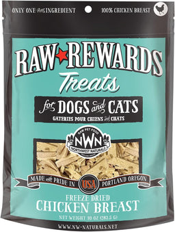 Northwest Naturals Freeze Dried Chicken Breast Treats for Cats & Dogs 3 oz