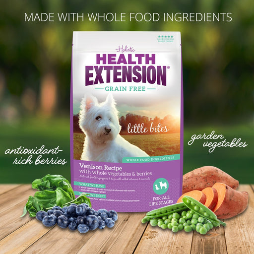 Health Extension Grain Free Venison Little Bites Dry Dog Food