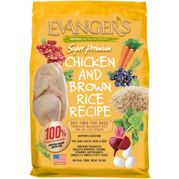 Evanger's Chicken with Brown Rice Dry Dog Food - 4.4 pds