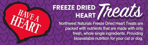 Northwest Naturals Freeze Dried Beef Heart Treats for Cats & Dogs 3 oz