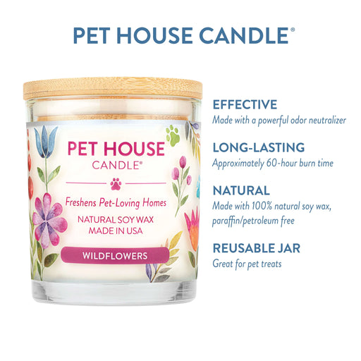 Pet House Candle Wildflowers