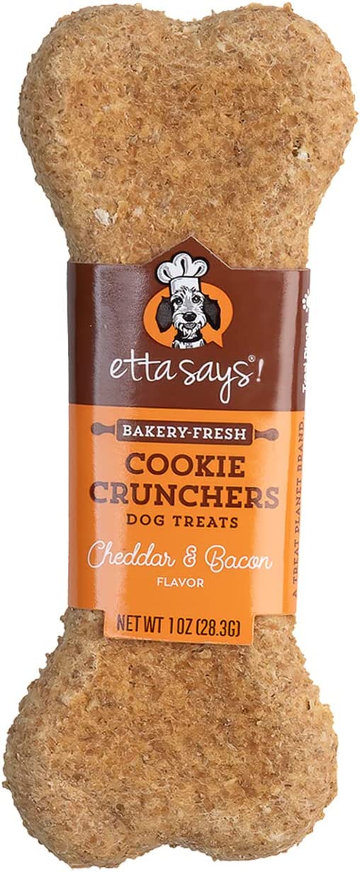 Etta Says! Cheddar & Bacon Cookie Crunchers Dog Treats
