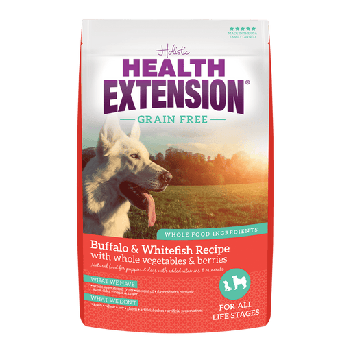 Health Extension Grain Free Little Bites Buffalo & Whitefish Dry Dog Food