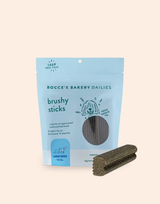 Bocce's Brushy Sticks Dental Bars - Large