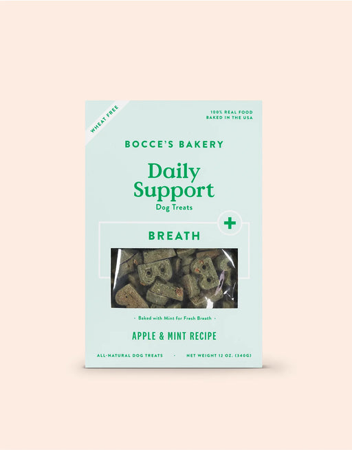 Bocce's Daily Support Breath Biscuits - Apple & Mint