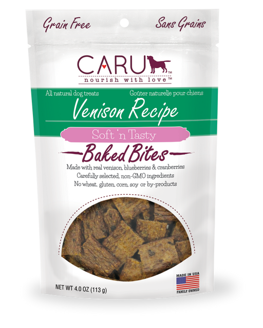 Caru Natural Venison Recipe Bites for Dogs