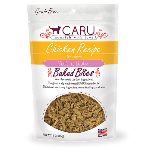 Caru Natural Chicken Recipe Bites for Cats