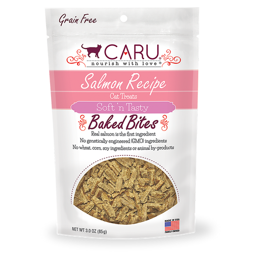 Caru Natural Salmon Recipe Bites for Cats