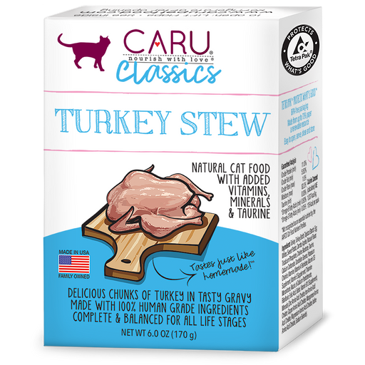 Caru Natural Turkey Stew for Cats-case of 12