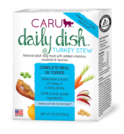 Caru Daily Dish Turkey Stew for Dogs-case of 12
