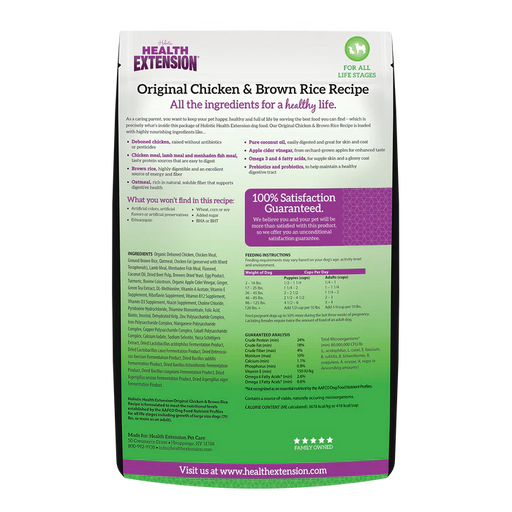Health Extension Original Chicken & Brown Rice Recipe #30 pd