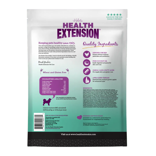 Health Extension Large Crunchy Dog Treats with Chicken  - 12 0z