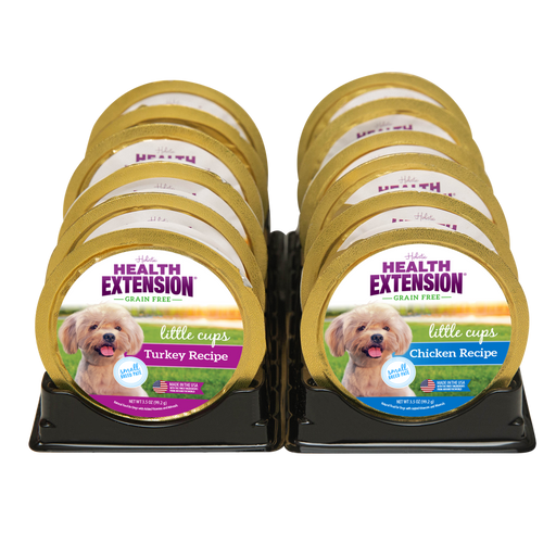 Health Extension Little Cups Turkey & Chicken Small Breed Can Variety Pack (12 pk)