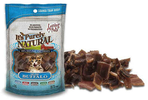 Loving Pets It's Purely Natural Buffalo Meat Strips - Cat Treats