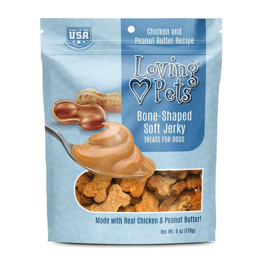 Loving Pets Jerky Bones - Peanut Butter Dog Treats