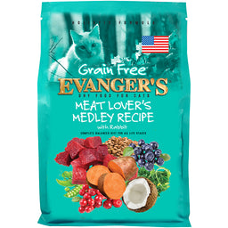 Evanger's Grain Free Meat Lover’s Medley Recipe With Rabbit For Cats – 4.4 Lb.