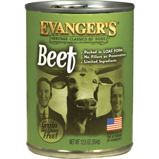 Evanger's Heritage Classic Beef Grain-Free Canned Dog Food-12 PK