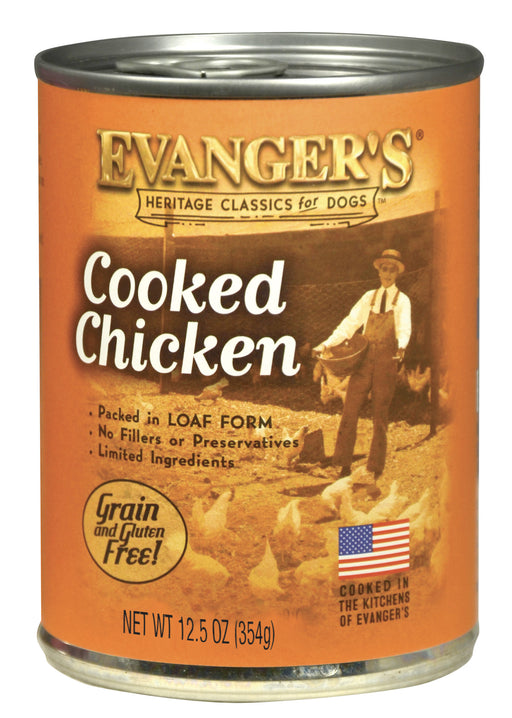 Evanger's Heritage Classic Cooked Chicken Canned Dog Food-12 PK