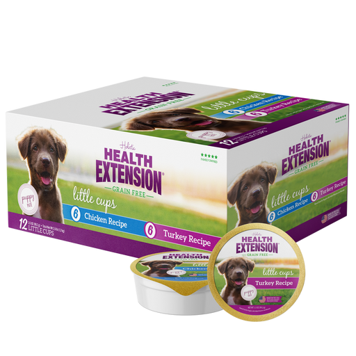Health Extension Little Cups Turkey Chicken Puppy Can Variety Pack