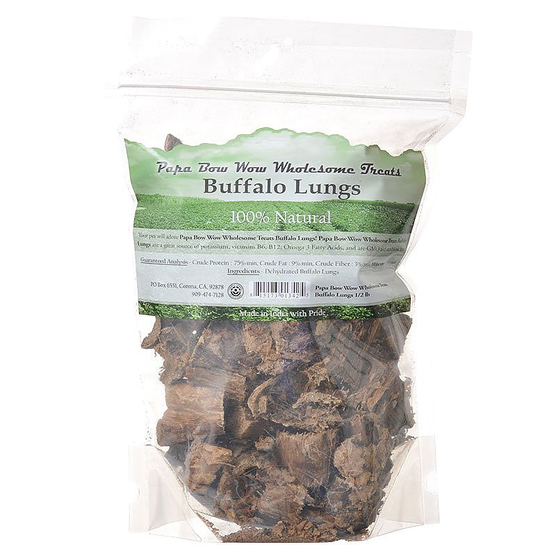 Papa Bow Wow Buffalo Lungs - .5 lb