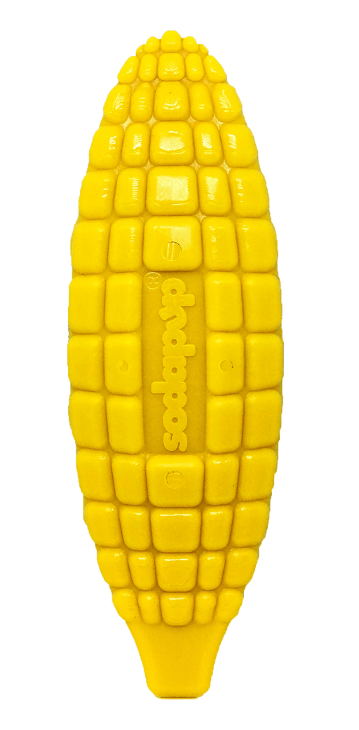 Sodapup Corn on the Cobb Ultra Durable Nylon Dog Chew Toy for Aggressive Chewers-Yellow