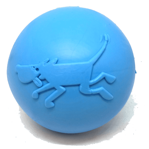 Sodapup Wag Ball Ultra Durable Synthetic Rubber Chew Toy & Floating Retrieving Toy-Large-Blue