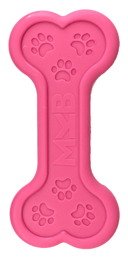 Sodapup MKB Bone Ultra Durable Nylon Dog Chew for Aggressive Chewers-Pink