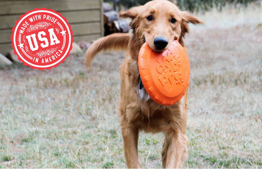 Sodapup Puppy Bottle Top Flyer Durable Rubber Retrieving Frisbee-Small-Pink